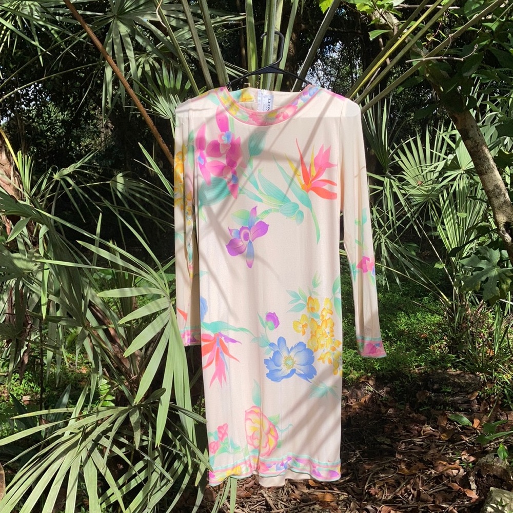 LEONARD Paris vintage silk dress